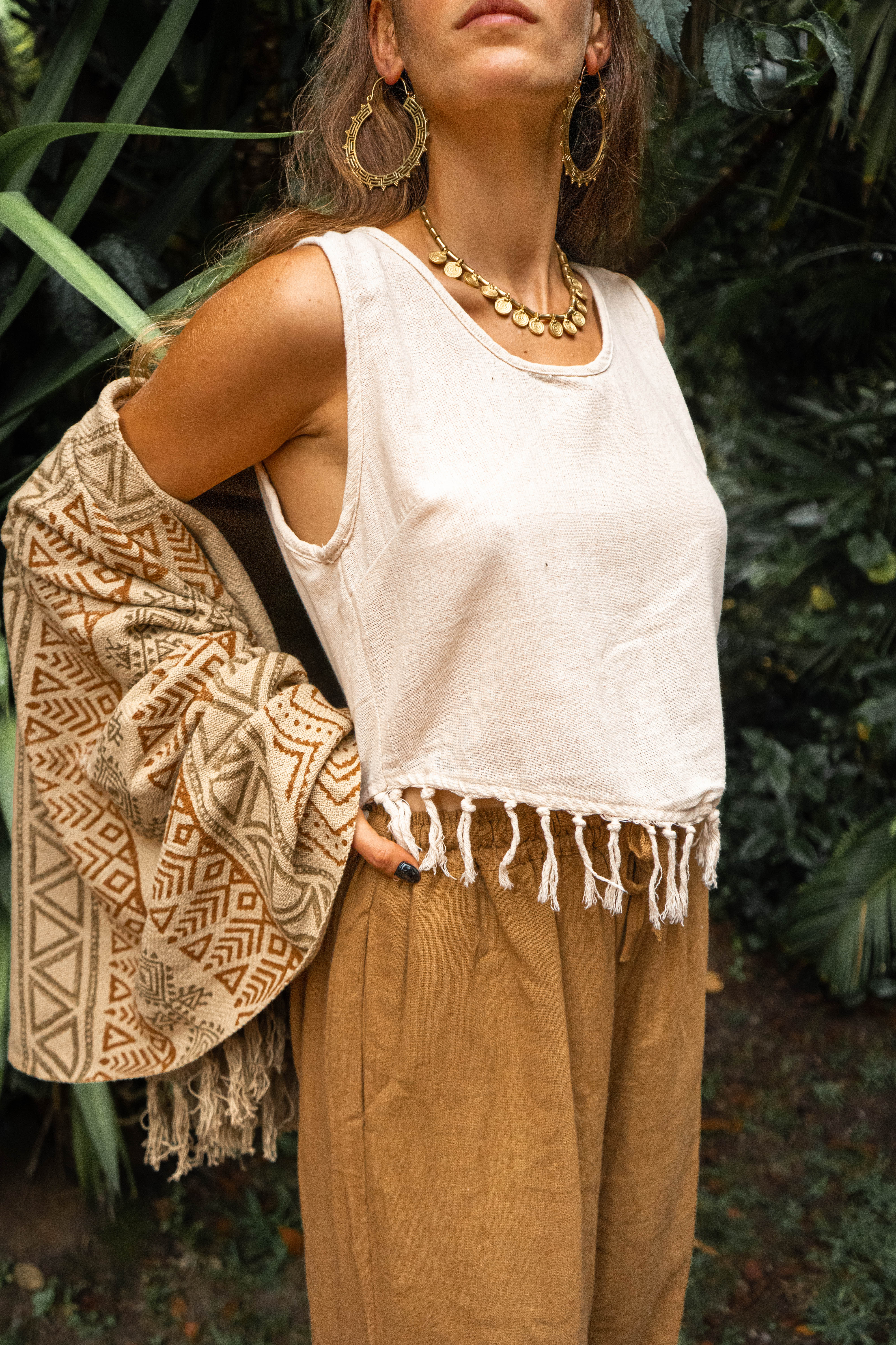 Fringe top - Natural Ivory
