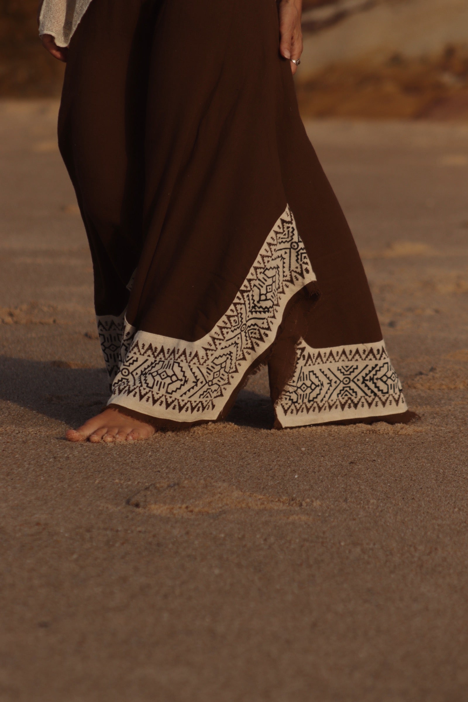 Flared Pants - Earthy Brown