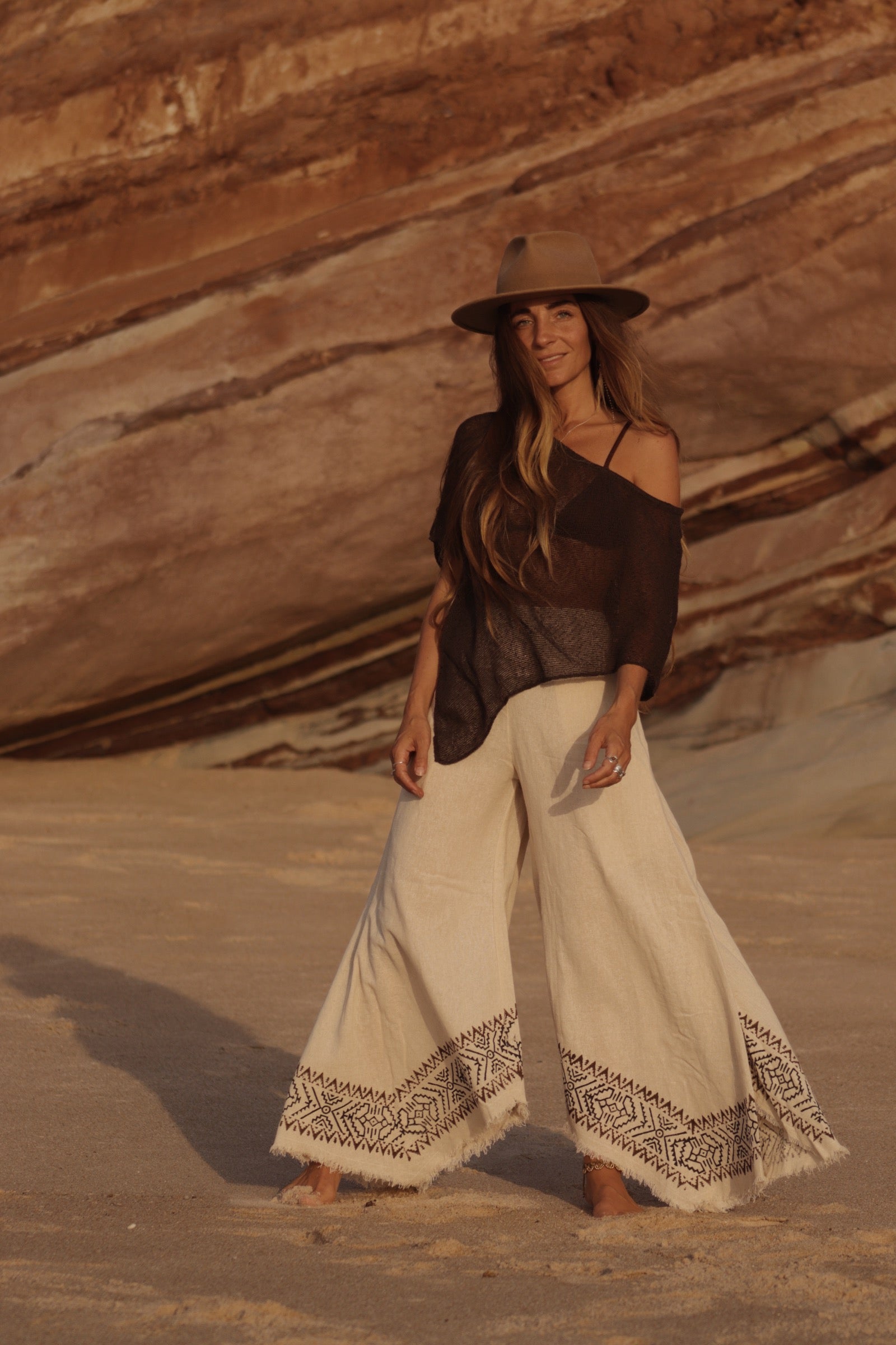 Flared Pants - Natural Ivory