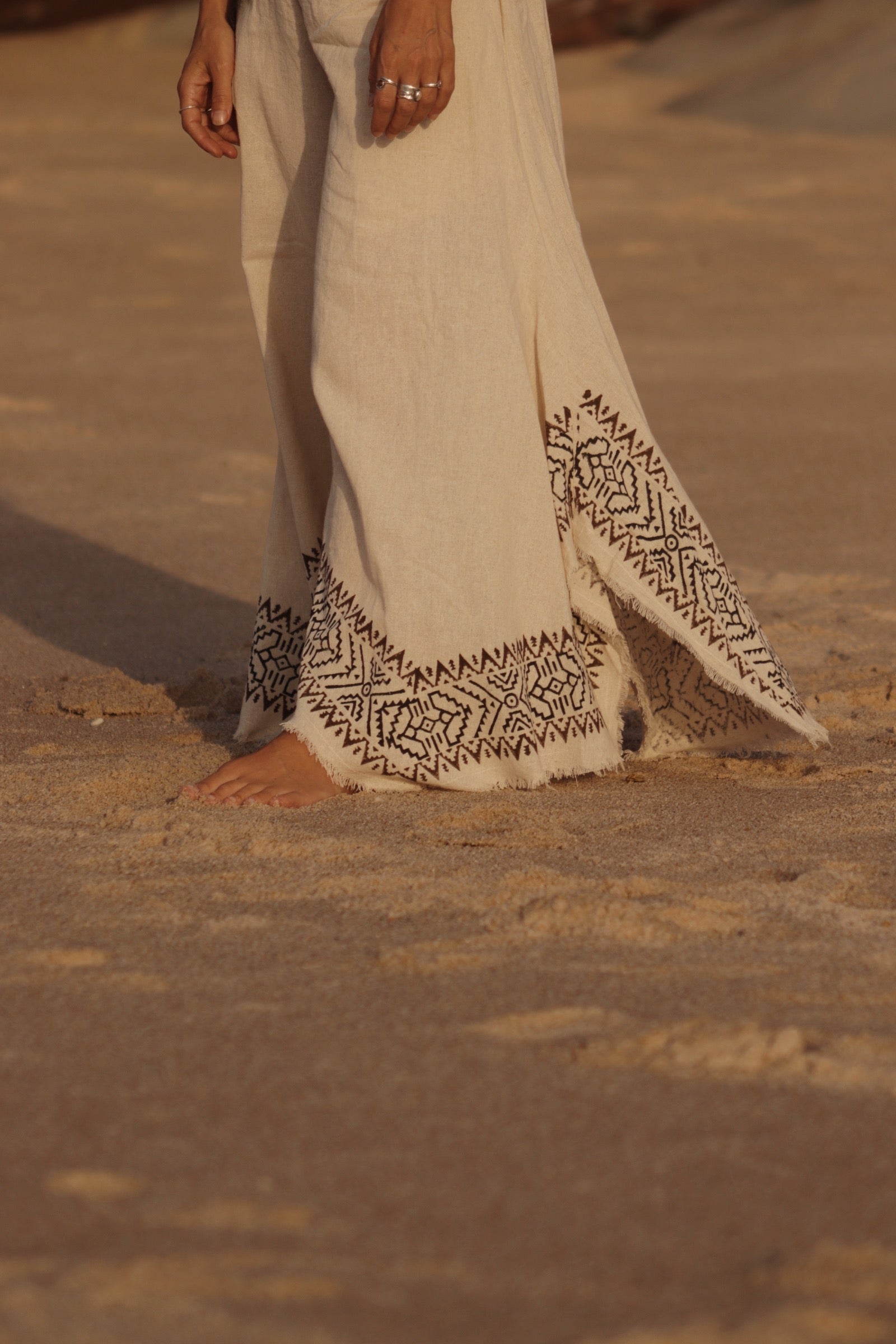 Flared Pants - Natural Ivory