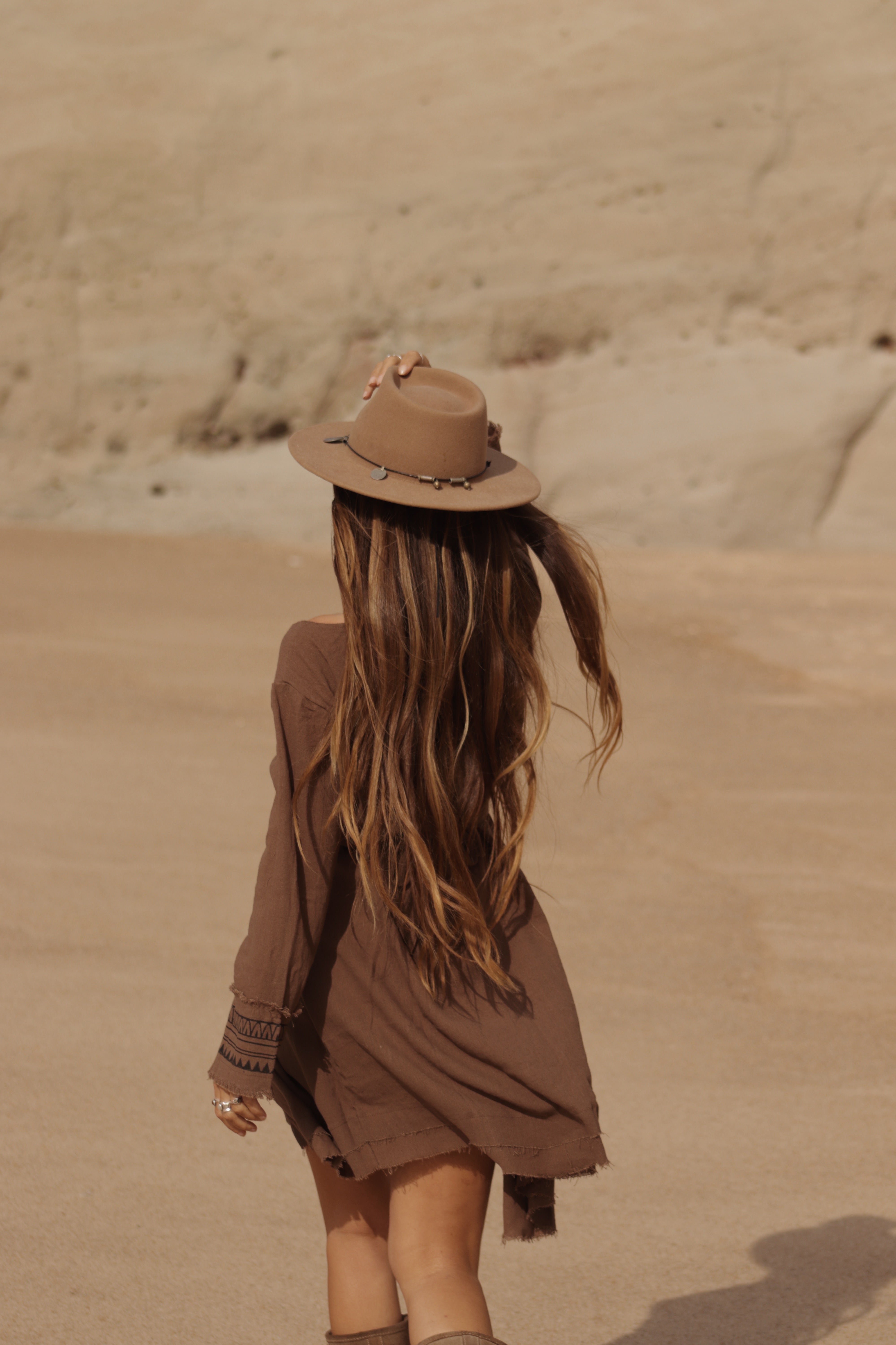 Brown Wrap Dress