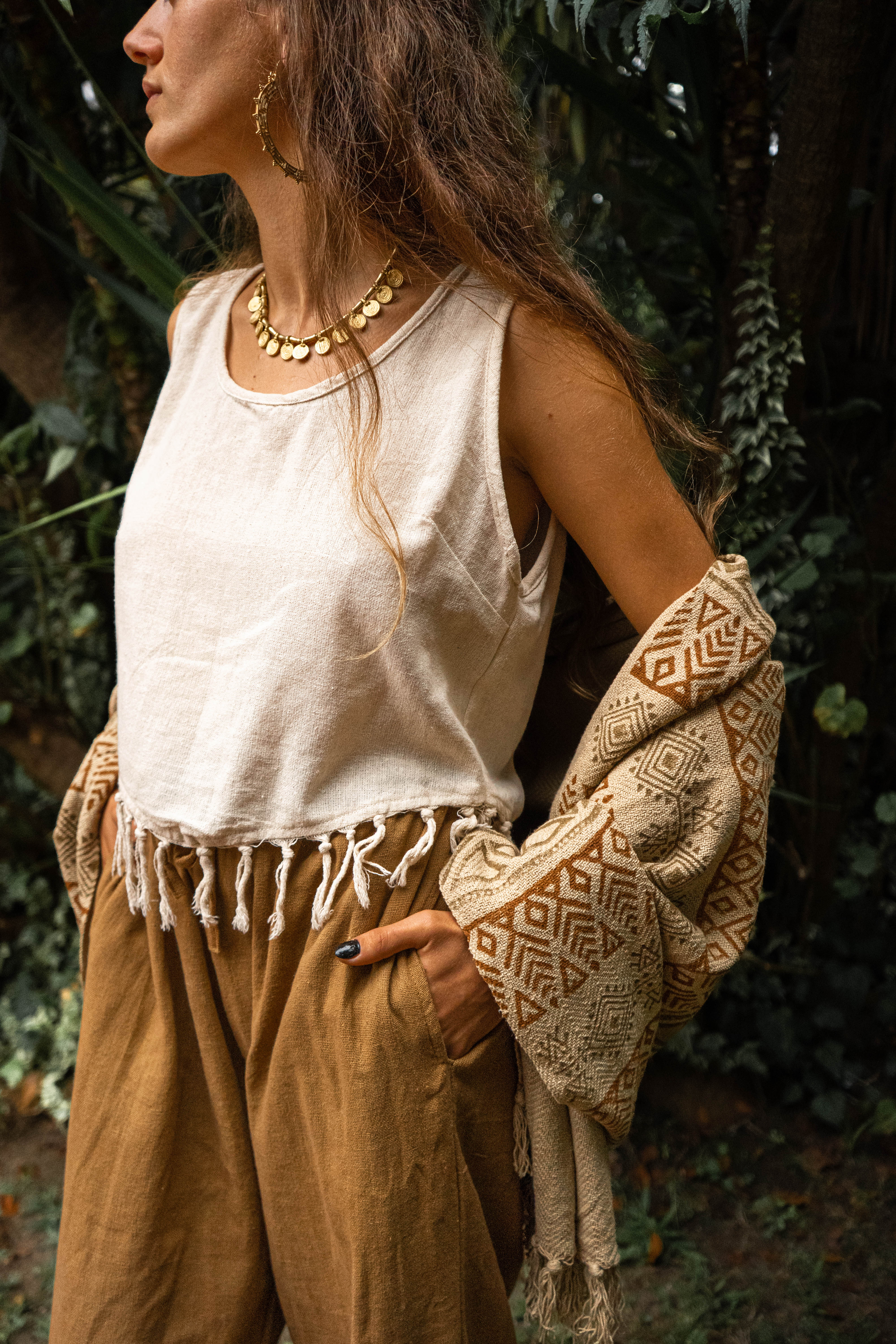 Fringe top - Natural Ivory