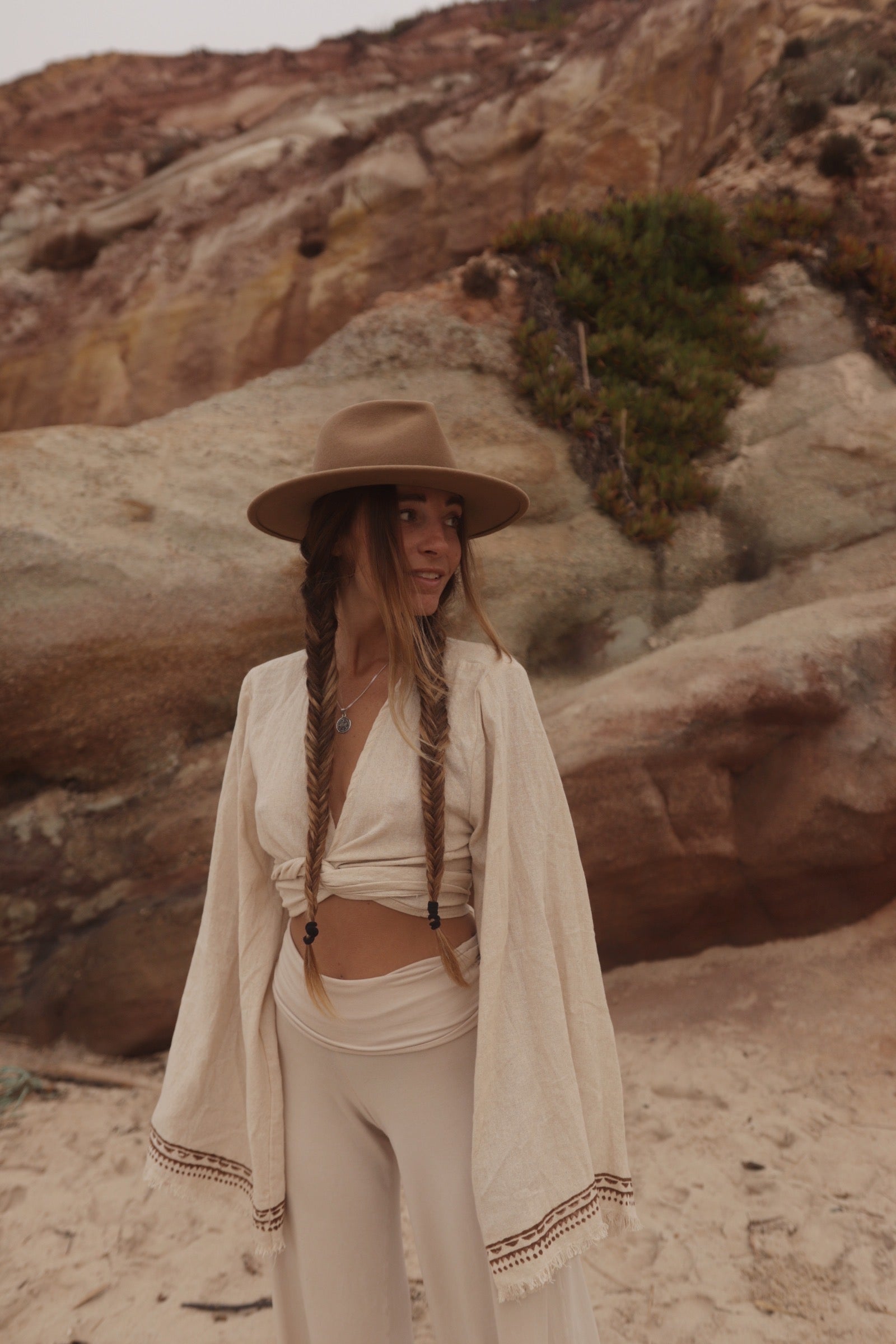 Tribal Flared Top - Natural Ivory