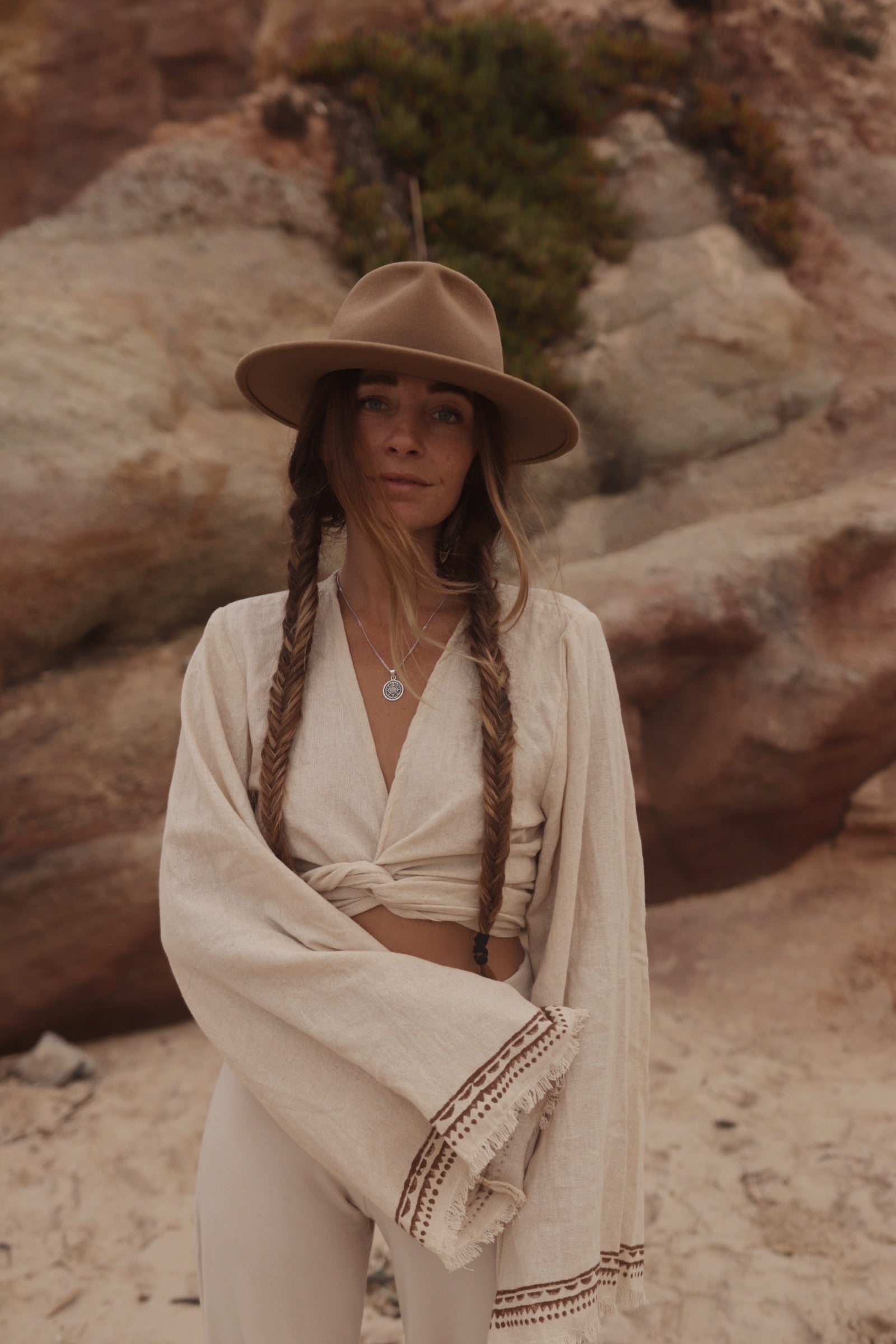 Tribal Flared Top - Natural Ivory