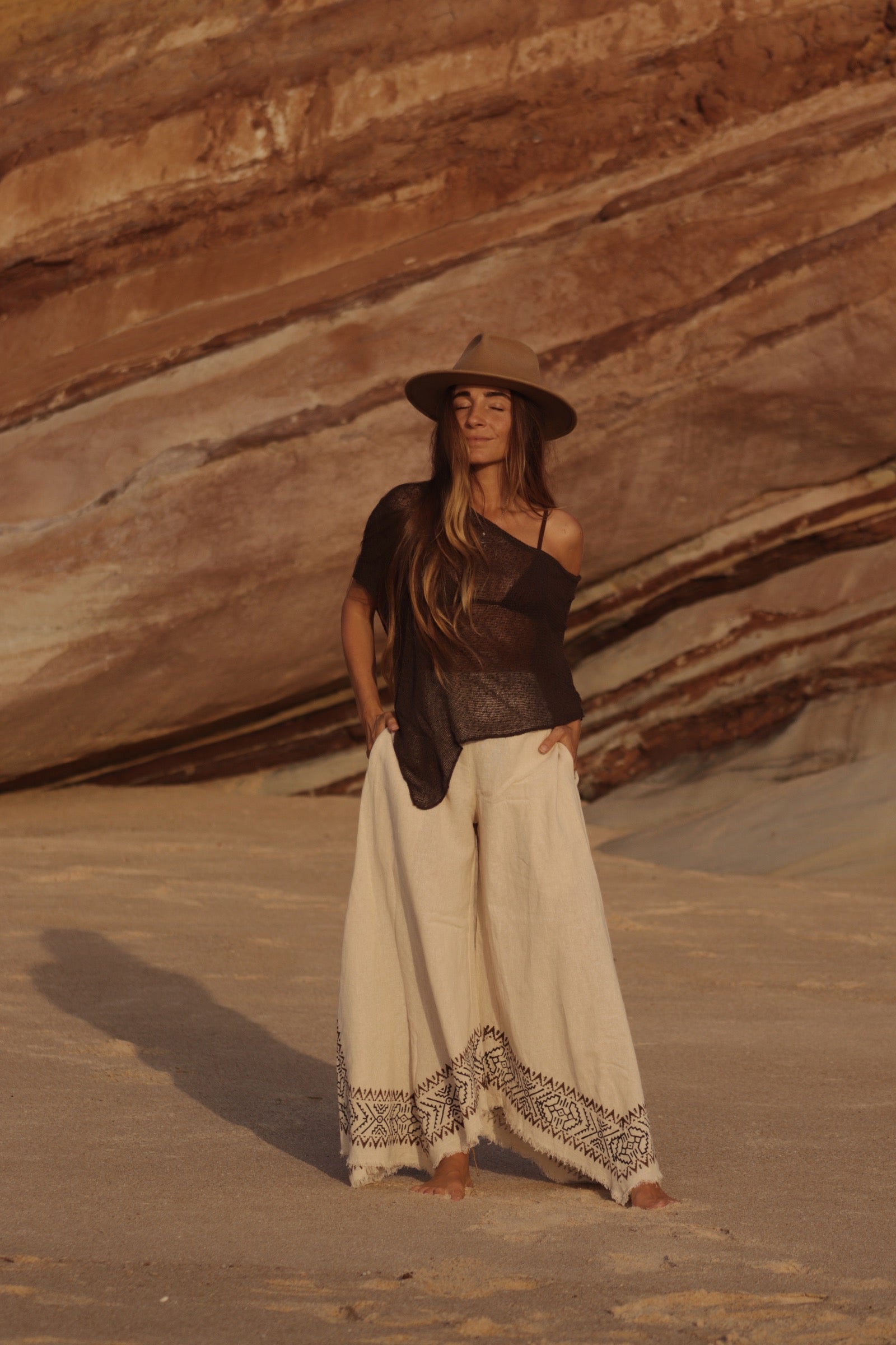 Flared Pants - Natural Ivory